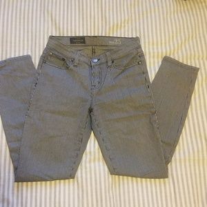 JCrew Toothpick Stretch Striped Cotton Pants